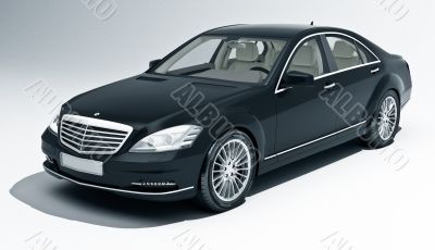 Car on a light background