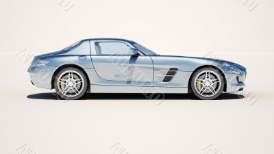 Supercar on a light background
