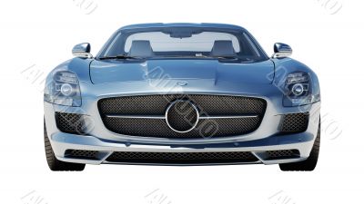 Supercar isolated on a light background