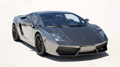 Supercar on a light background