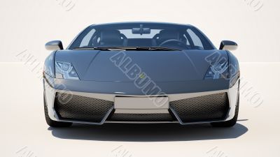 Supercar on a light background