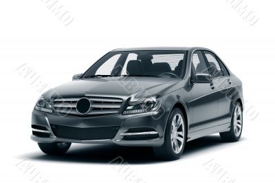 Luxury car in the studio