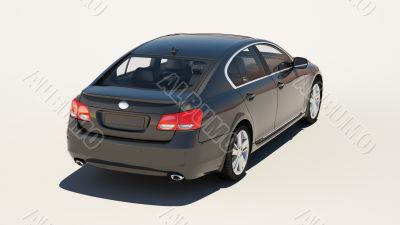 Car on a light background