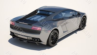 Supercar on a light background