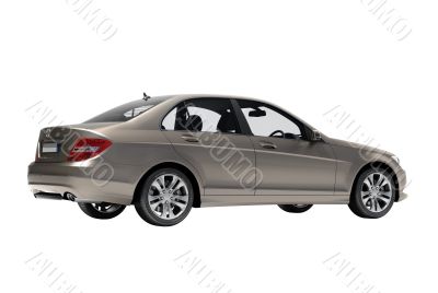 Luxury car in the studio