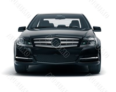 Luxury car in the studio