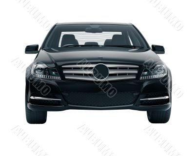 Luxury car in the studio