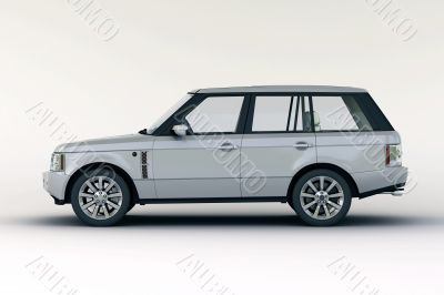 Luxury car in the studio