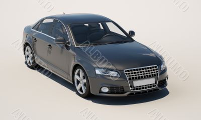 Car on a light background