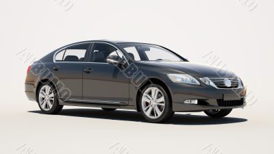 Car on a light background