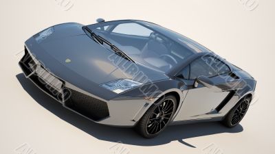 Supercar on a light background