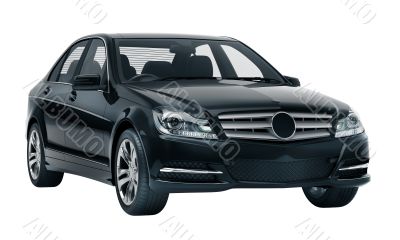 Luxury car in the studio