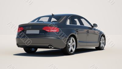 Car on a light background