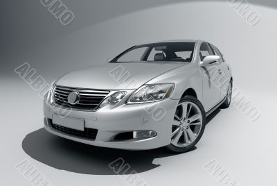 Car on a light background