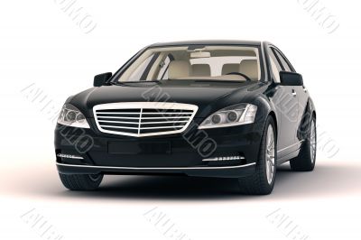 Luxury car in the studio