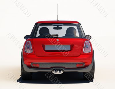 Car on a light background