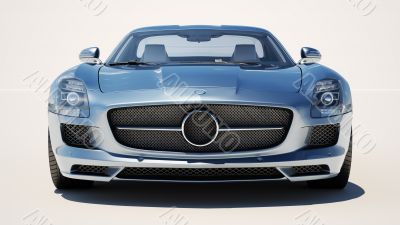 Supercar on a light background