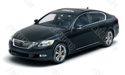 Luxury car in the studio