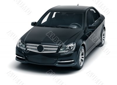 Luxury car in the studio