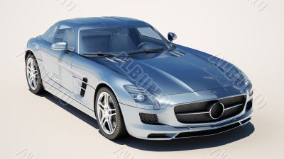 Supercar on a light background