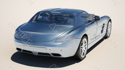 Supercar on a light background