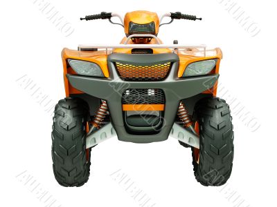 Quad bike isolated