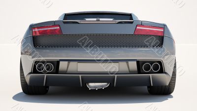 Supercar on a light background