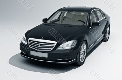 Car on a light background