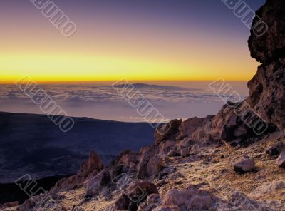 View from Teide View from Teide