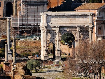 The Roman Forum in Rome