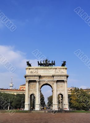 The Arch of Peace in Milan