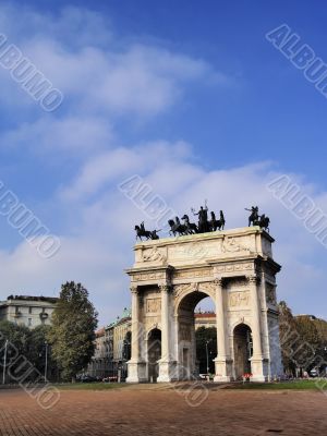 The Arch of Peace in Milan