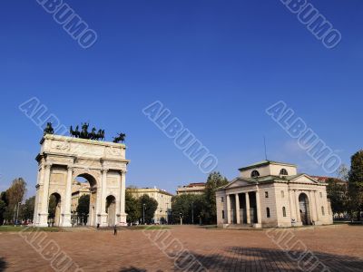 The Arch of Peace in Milan