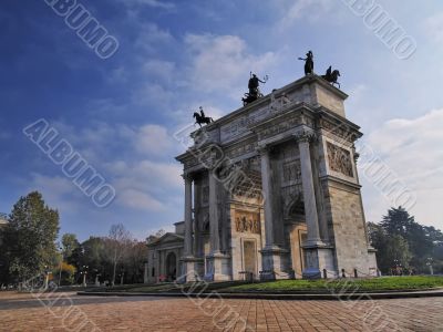 The Arch of Peace in Milan