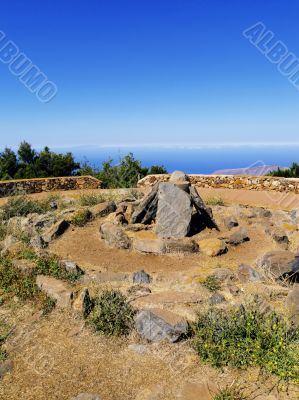 View from Mount of Garajonay on Gomera