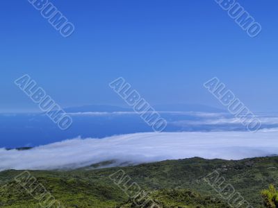 View from Mount of Garajonay on Gomera