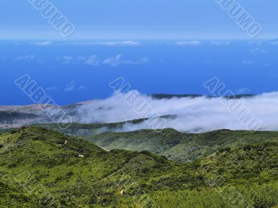 View from Mount of Garajonay on Gomera