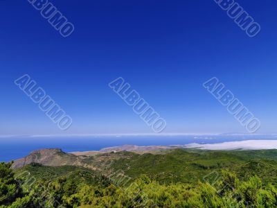 View from Mount of Garajonay on Gomera View from Mount of Garajonay on Gomera