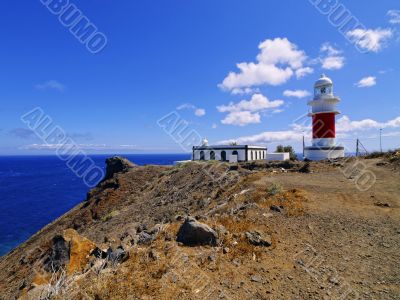 Lighthouse on Punta del Faro on La Gomera Lighthouse on Punta del Faro on La Gomera