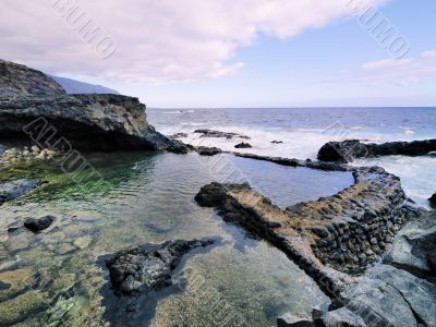 Charco Azul on Hierro