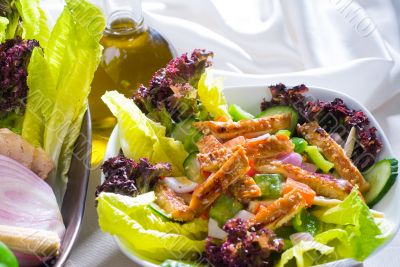 sesame chicken salad