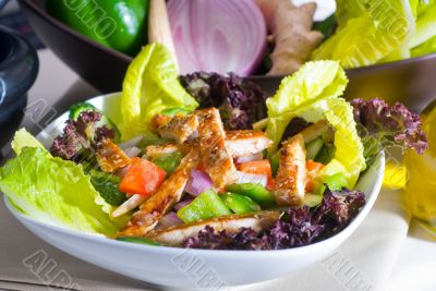 sesame chicken salad