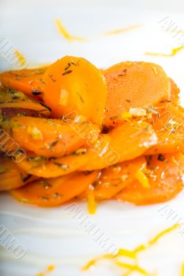 Honey glazed carrots