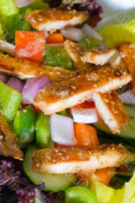 sesame chicken salad