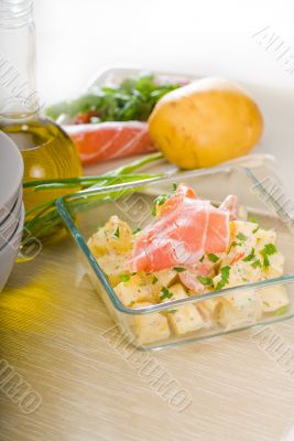parma ham and potato salad