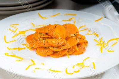 Honey glazed carrots