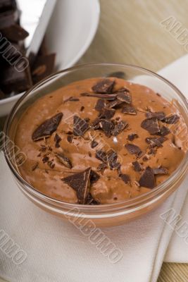 fresh homemade chocolate mousse