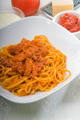 tomato and chicken pasta