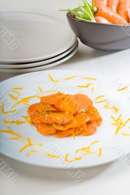 Honey glazed carrots