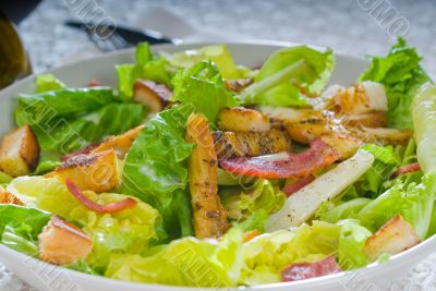 fresh homemade ceasar salad